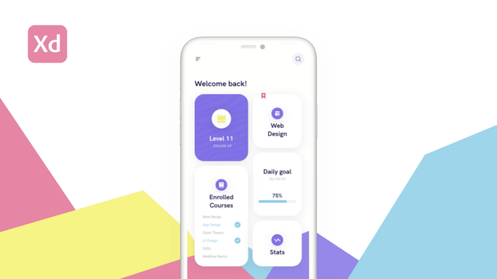 AdobeXD教程：丰富多彩的App界面设计
